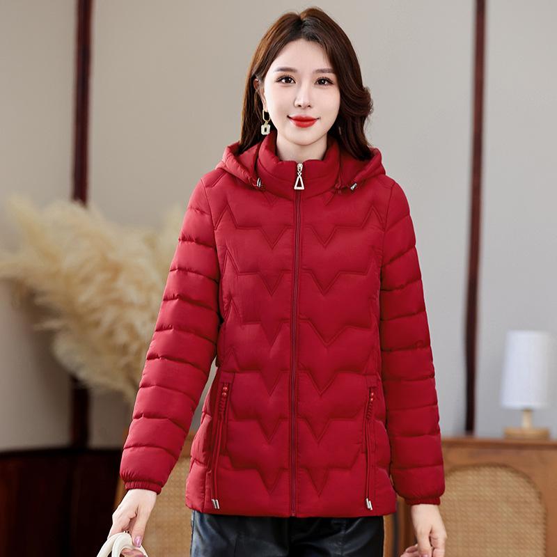 Mother's Winter Thickened Cotton Coat, Large Size, Middle-aged and Elderly Women's Loose Short Cotton Coat, Small Cotton Jacket
