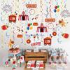 Y3NA Efficient Hanging Decors Pack of 30 Carnivals Theme Party Paper Ornament