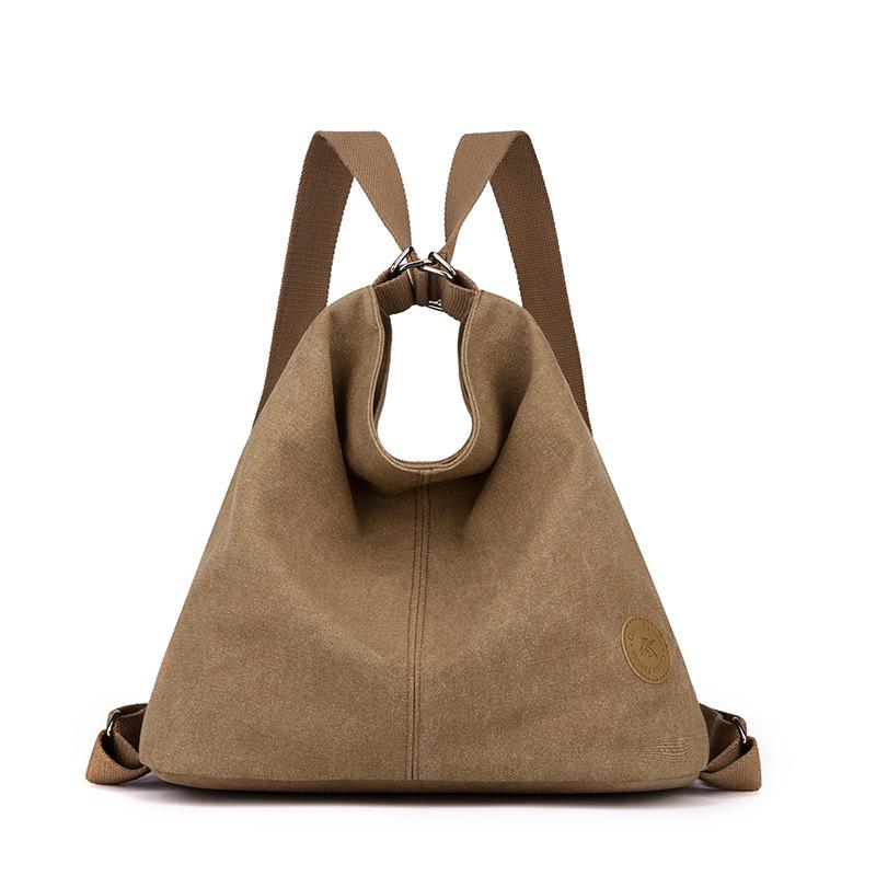 2025 Stylish Large-Capacity Korean Canvas Backpack: Versatile One-Shoulder Women’s Bag with Handles and Straps