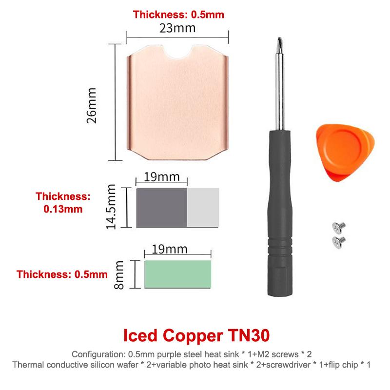 M.2 Hard Disk Copper Heatsink M.2 2230 Solid State Drives Cooling Thermal Cooler Radiator For Steam Deck Console Accessories