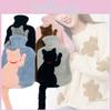 Adorable Plush Cat Design Water Injection Hot Water Bag Soft Durable Pvc Material For Cozy Warmth