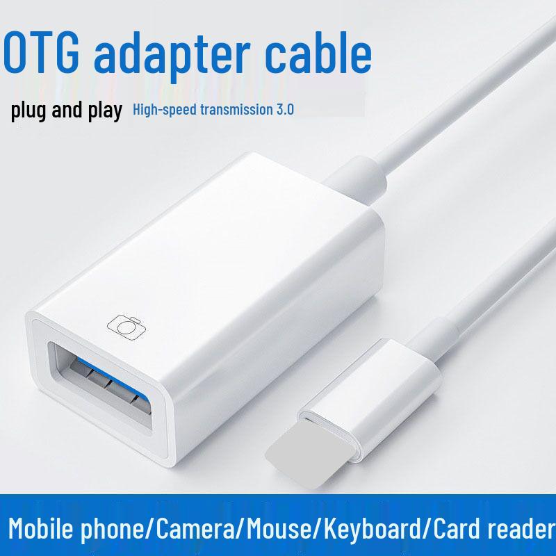 Compatible Apple Lightning to USB 3.0 Adapter for OTG, Card Reader, Keyboard, and Mouse.