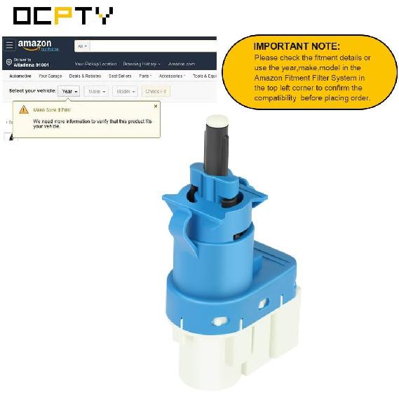 Brake Stop Light Switch Replacement Fits 2008-2017 for Ford E-150 E-250 E-350 E-450 Econoline Vans 2011-2017 for Ford for F-250 for F-350 for F-450