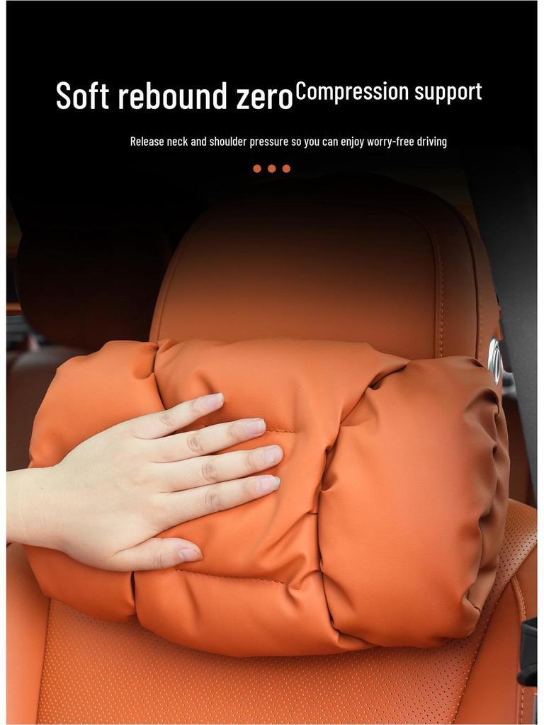 Bubble Cotton Car Headrest & Lumbar Cushion for BMW BYD S-Class Interiors