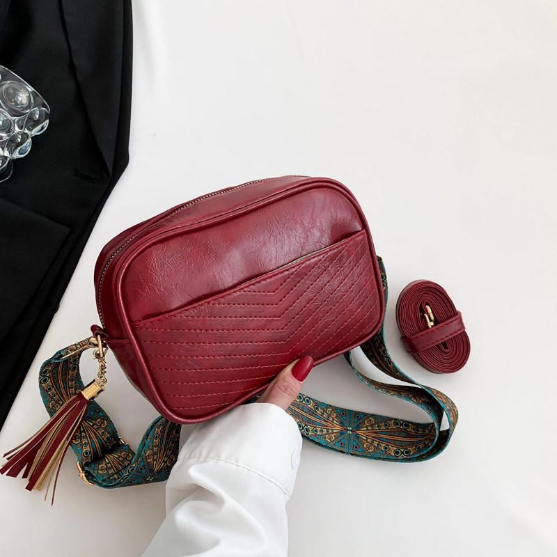 Stylish Small Square Bag For Women Chic Simple Shoulder Crossbody Handbag