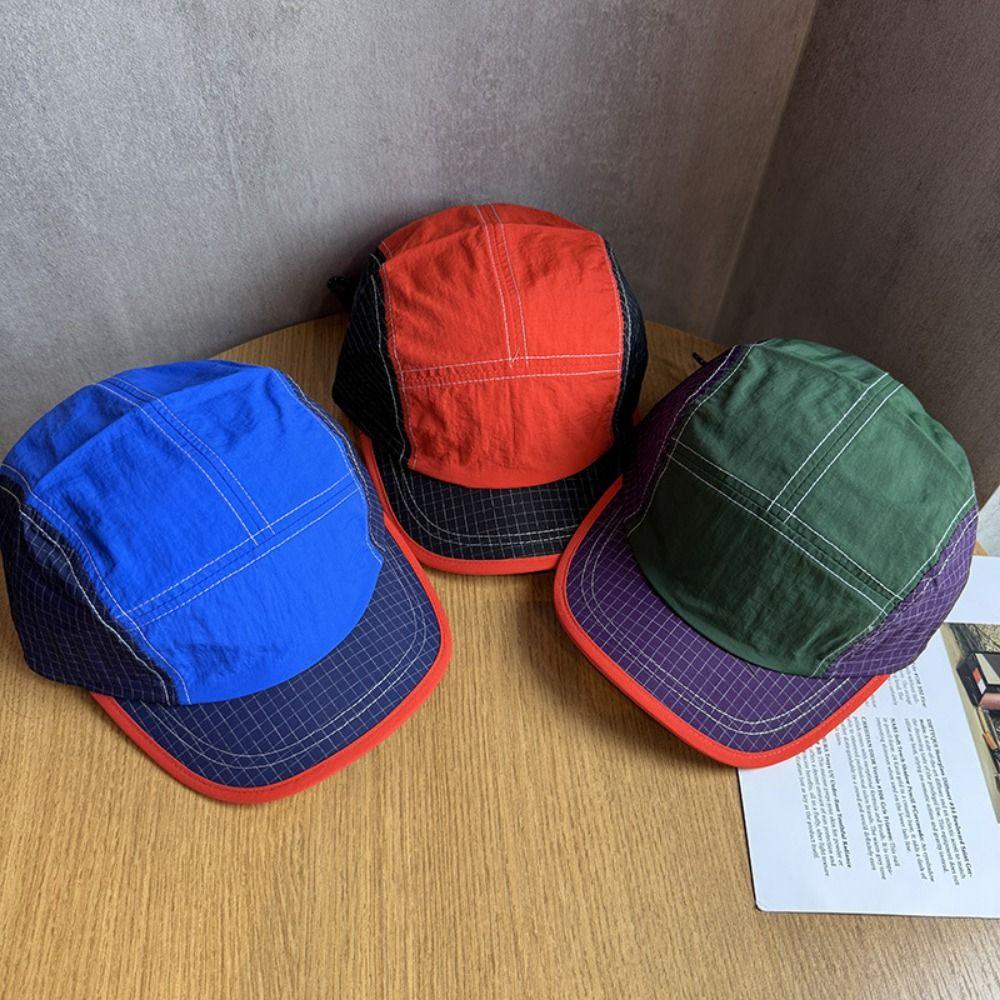 Summer Style Retro Baseball Cap Color Matching Peaked Cap Hip-hop Quick-drying Cap  Sports Cap