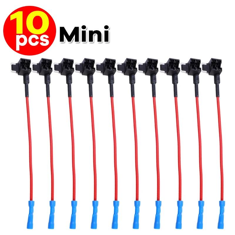Mini Standard Add-a-Circuit Fuse Holder Car Fuse Tap Adapter ATC/ATO for 12V-32V Dash Cam GPS LED Power Supply Accessories Fuses4