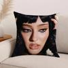 Faouzia Film Noir Singer Pillow Case Office Cushions Suitable For Sofa Car Bedroom Decorative Cushion Cover