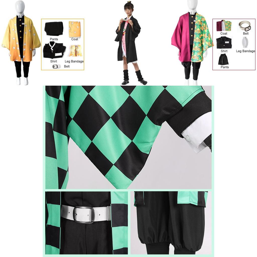 Demon Slayer Kamado Nezuko Cosplay Costume For Kids In Various Colors Exquisite Workmanship And Perfect Stitches