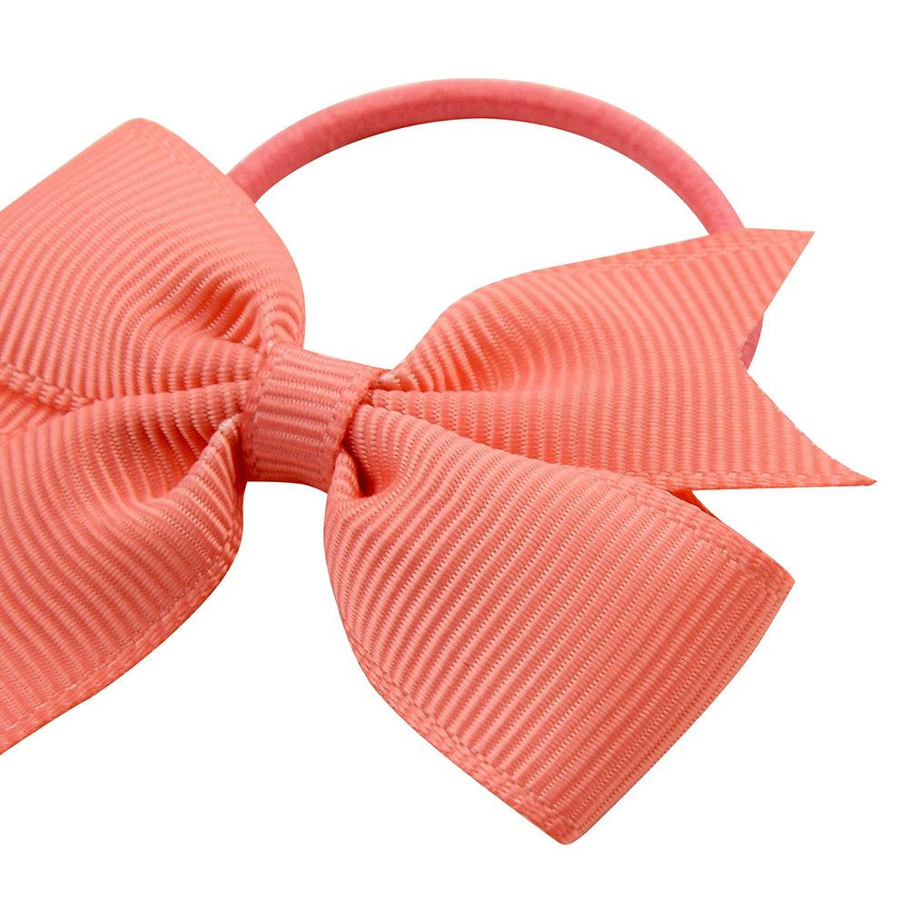 Children'S Versatile Xiaoqi Small Bow Solid Color Rubber Band Hair Band Baby Headgear Girls Hair Accessories 028