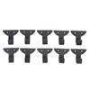 10Set with Screws Wall Hooks Black Towel Hook Hanging Wall Hangers  Laundry Room