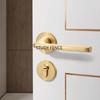 Universal Indoor Door Lock Set Household Aluminum Alloy Door Lock Set Including Key Room Lock Household Hardware Accessories