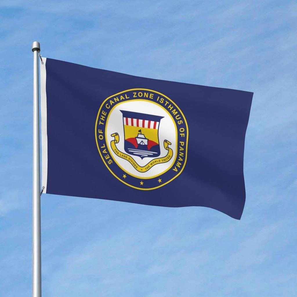 Flag Of Panama Canal Zone 3x5ft Double-Sided Printed Flag Outdoor Decorative Flag 3by5 Non-Fading