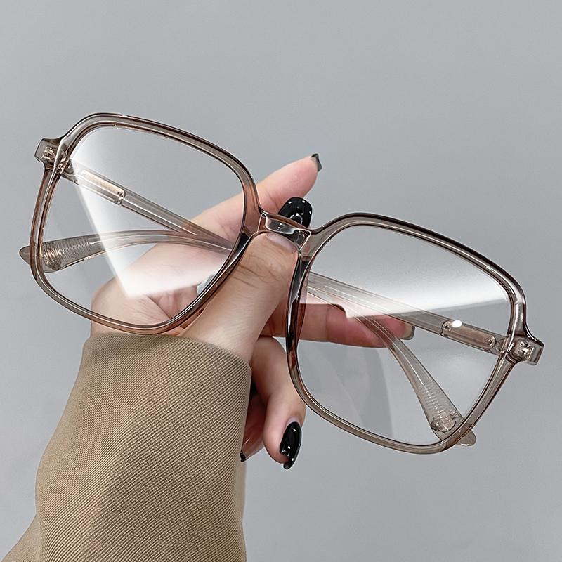 Must Have Square Photochromic Sunglasses Fashion Sunglasses Season Oversized Trendy Frame Sun Protective Uv Protection