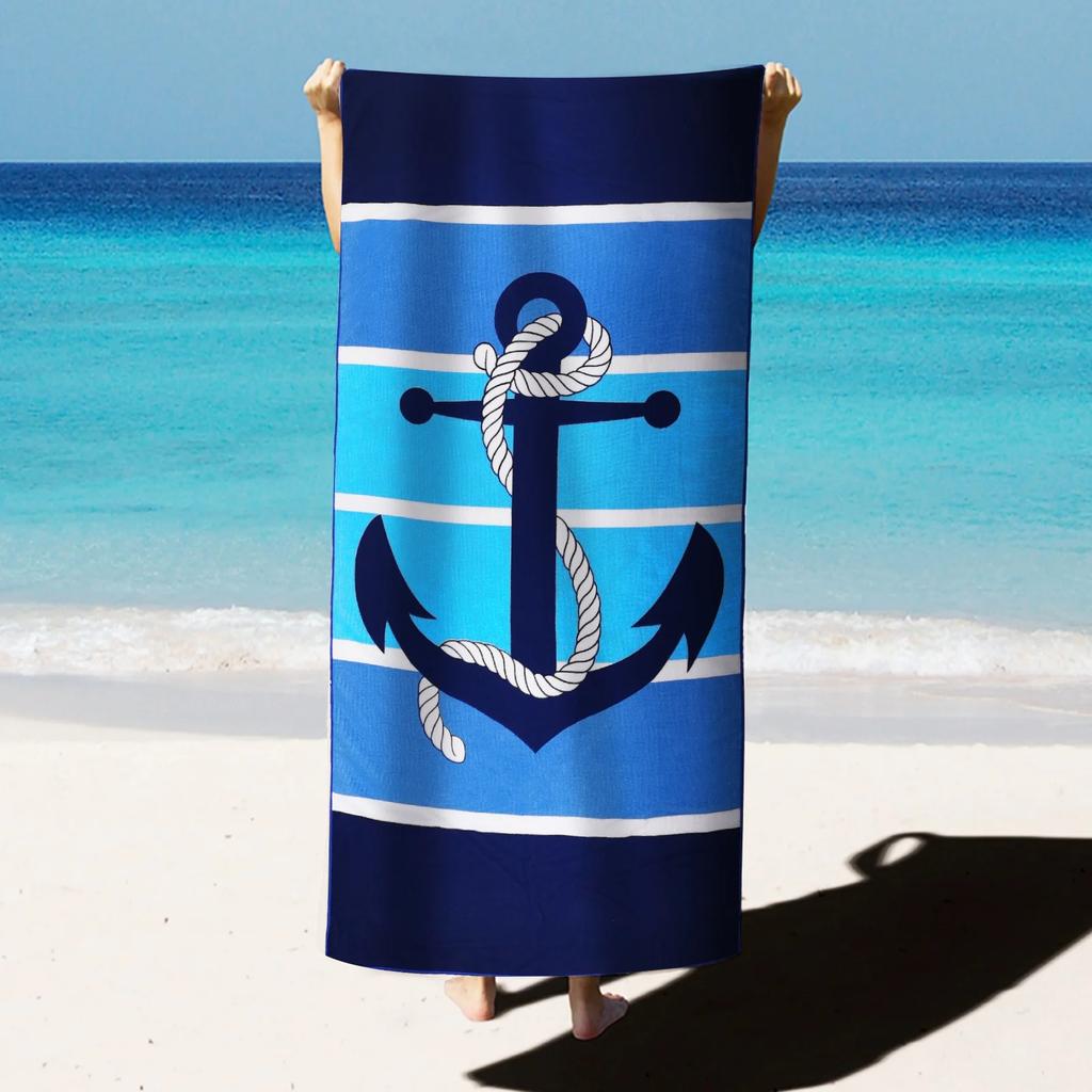 MUTAO Microfiber Printed Beach Towel - Quick Dry Absorbent for Yoga Beach Swimming Running Sports Towel