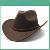 Western Cowboy Hat For Men Women With Wool Felt Material For Casual Outdoor Wear