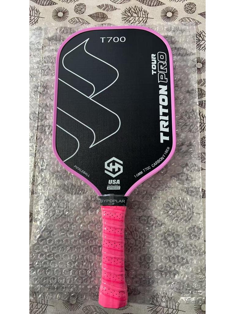 T700 Carbon Fiber Pickleball Paddle with Cloth Texture Frosting, 16mm Thickness, Professional Competition Quality.