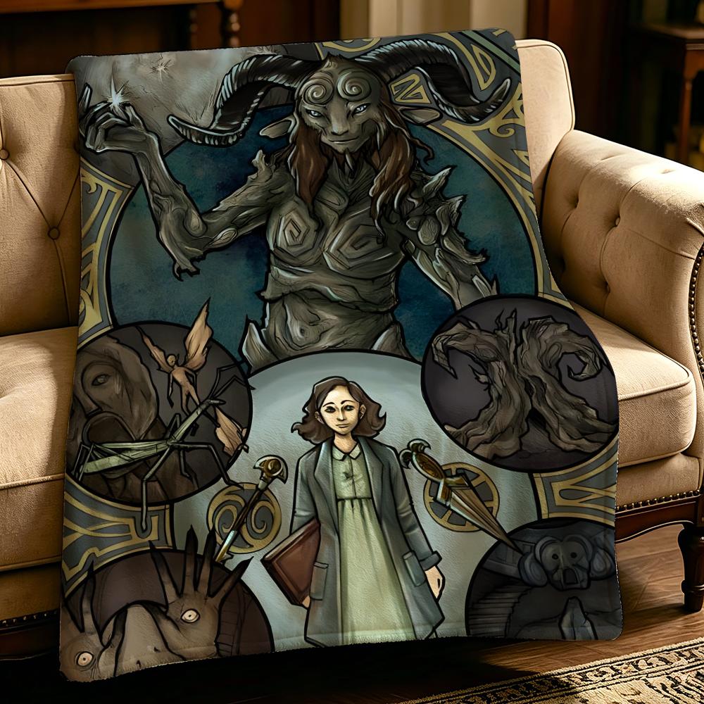 Movie P-Pans Labyrinth-h Throw Thick Comfort Flannel Quilt, Multi-scene Use Indoor Outdoor Daily Nap