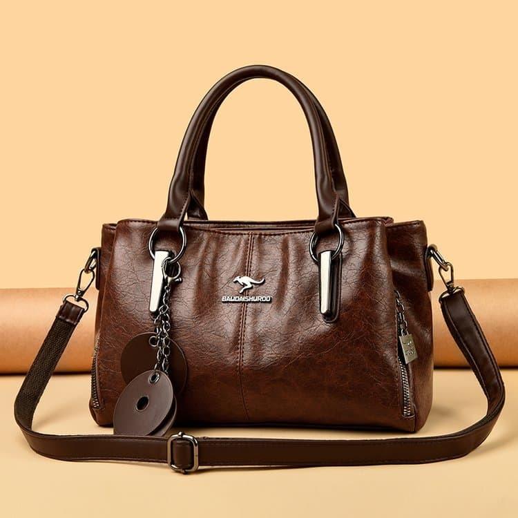 Vintage portable tote bag shoulder messenger women's bag
