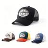 New Truck Driver Baseball Cap Outdoor Shade Breathable Cap Bomber Pattern Hat