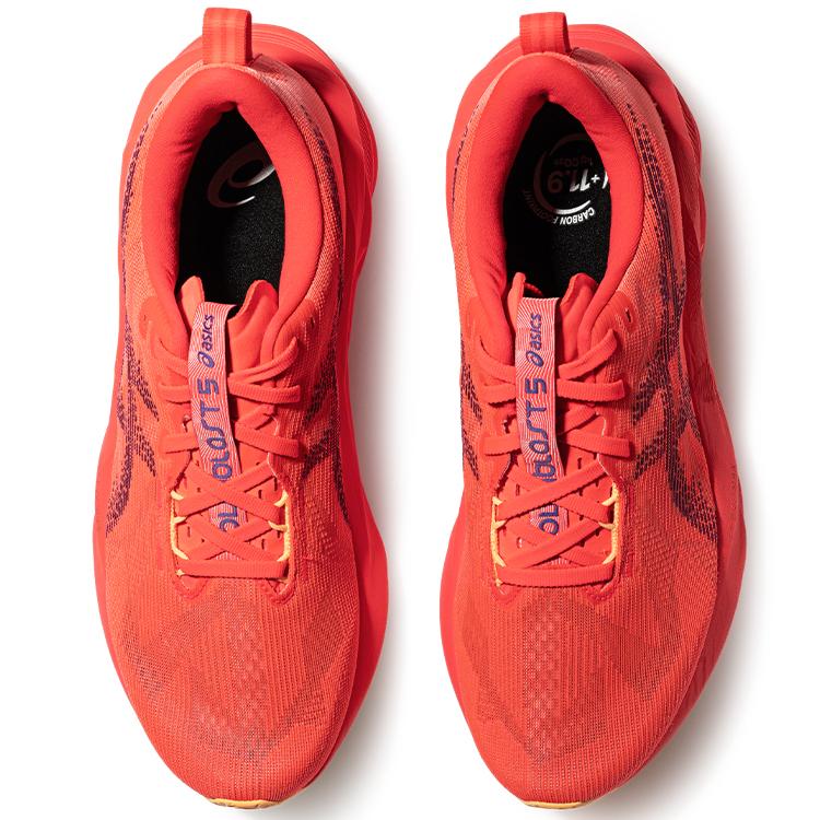 New Asics NOVABLAST 5 Low Top Running Shoes Men's Red Purple 1011B974-600