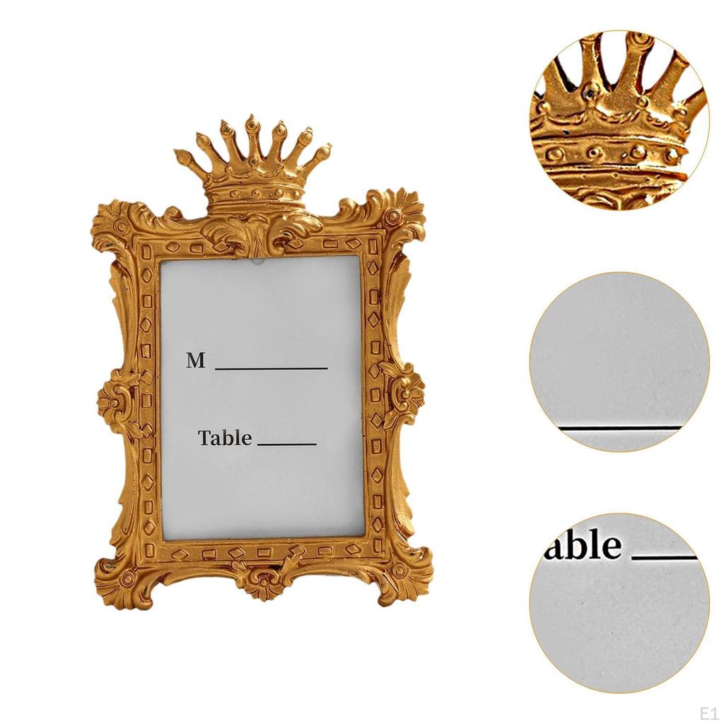 European Picture Frame, Photo Display Desk Decorative Gallery Art Luxury Frame Ornament