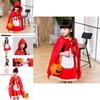 Rotkäppchen Prinzessinnenkleid Halloween Märchenkostüm für Kinder