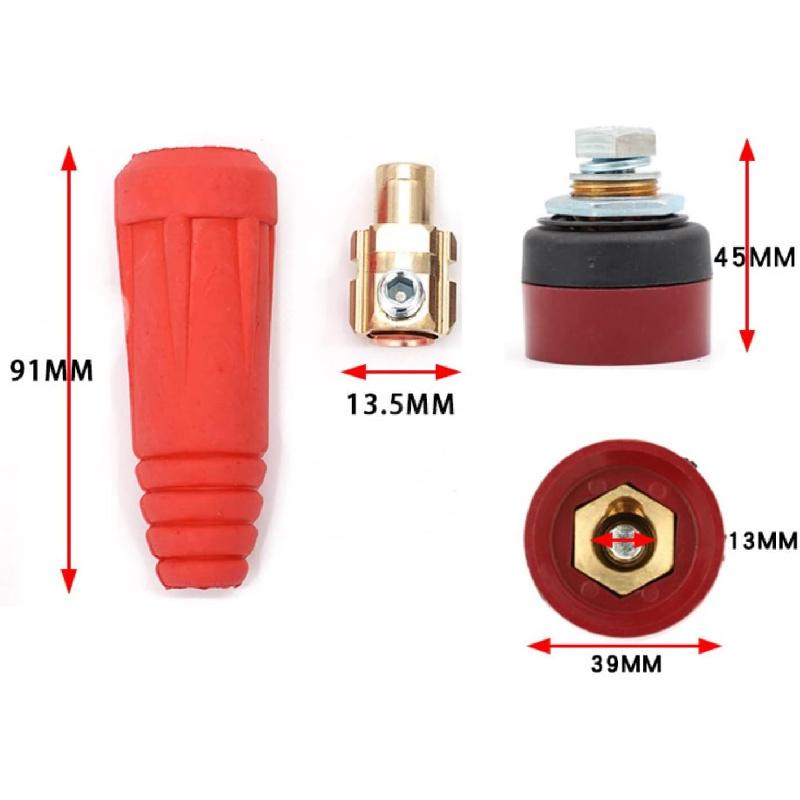 Welding Welding Cable Joint Quick Connector DKJ Series European Welding Cable Quick Connector Male Plug and Panel Socket Quick Fitting Adapter