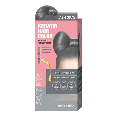 Keratin Hair Color Dye, Ash Gray, 1 Piece