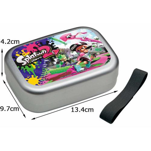 Skater Children's Aluminum Lunch Box, 370ml, Splatoon 2 Design, Boys, Made in Japan, ALB5NV-A