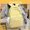 Girls School Backpack With Curved Shoulder Straps And Nylon Material For Middle School Students