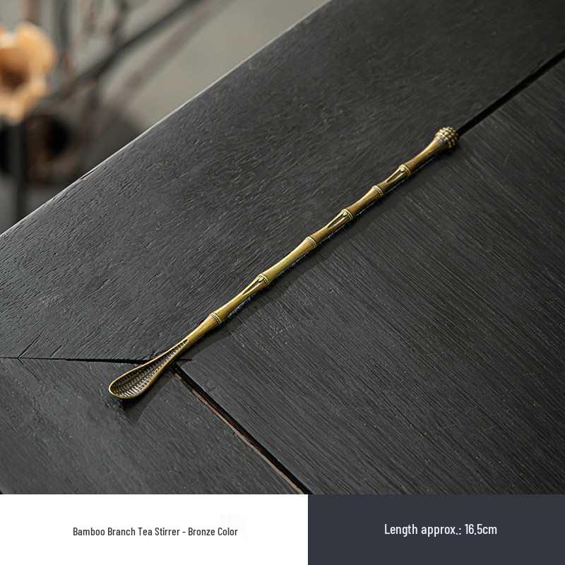 Japanese Tin Tea & Coffee Scoop - Long Handle Stirrer & Dual-Use Incense Burner Tool