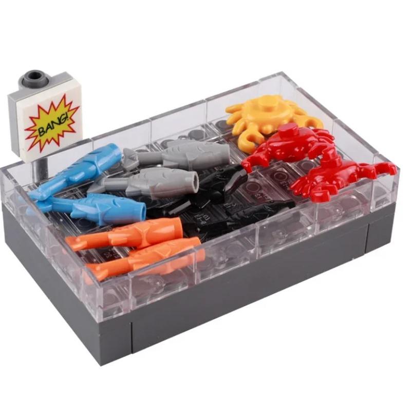 Bausteine Bedruckte Steine Meeresfrüchte Gemüse Eis Expresspaket Computersteuerung Weihnachts- Halloween-Geschenke MOC