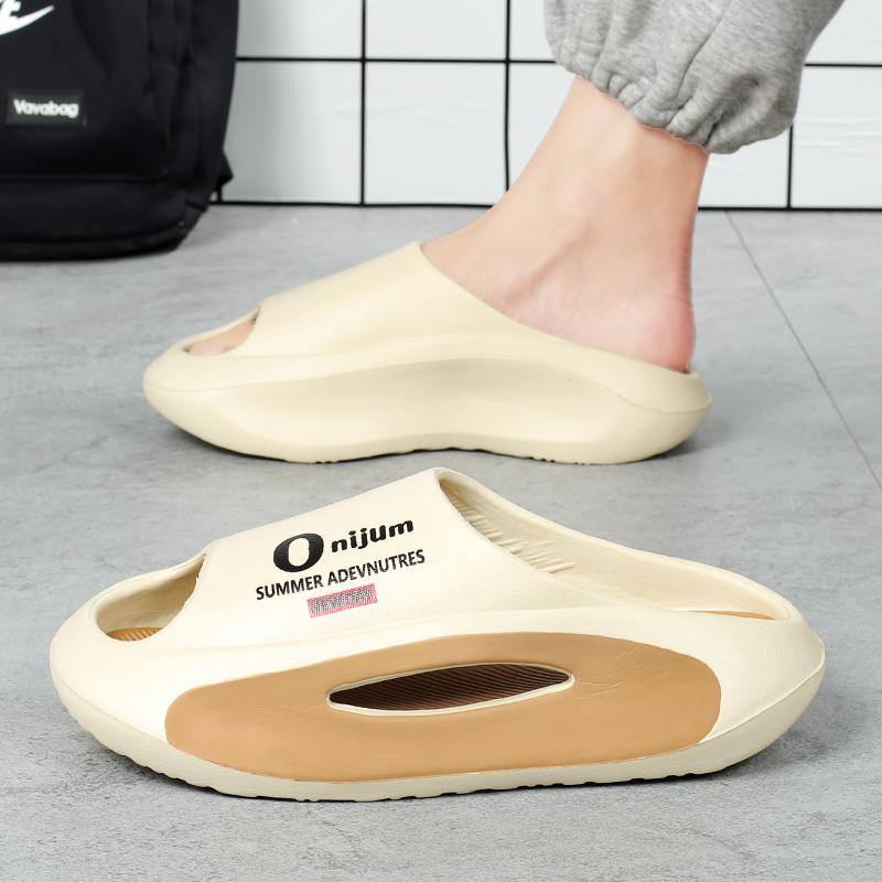 

Мода 2025 Лето Мужские сандалии Новое поступление Двухцветные Мягкая подошва Уличные спортивные Вставные Комфорт Пляжные Большого размера Сандалии Женские 36-37