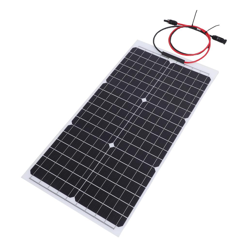 30W 18V Semi Flexible Solar Panels, High Efficiency Solar Cells for Marine Camping Ss