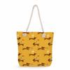 Sausage dog print thick rope single-shoulder beach bag 7274 CLE