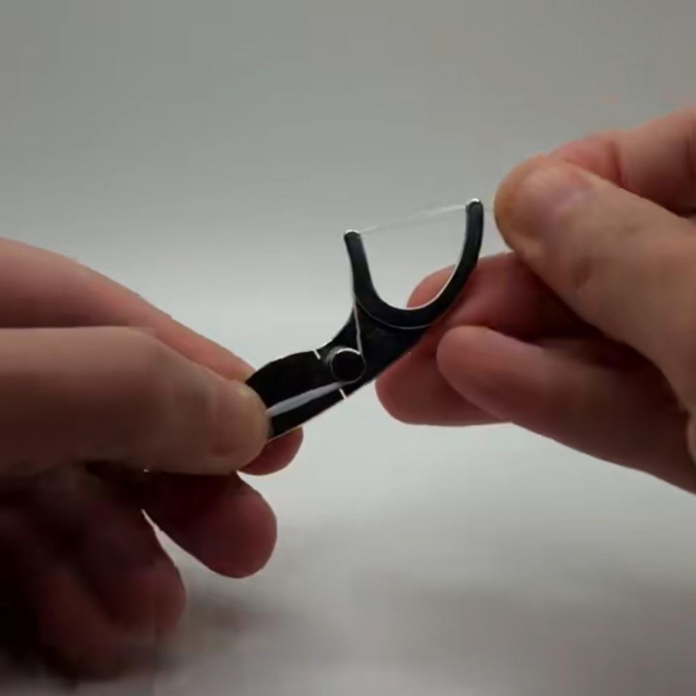 Refillable Stainless Steel Floss Pick Portable Toothpick Durable Metal Dental Floss  Oral Hygiene
