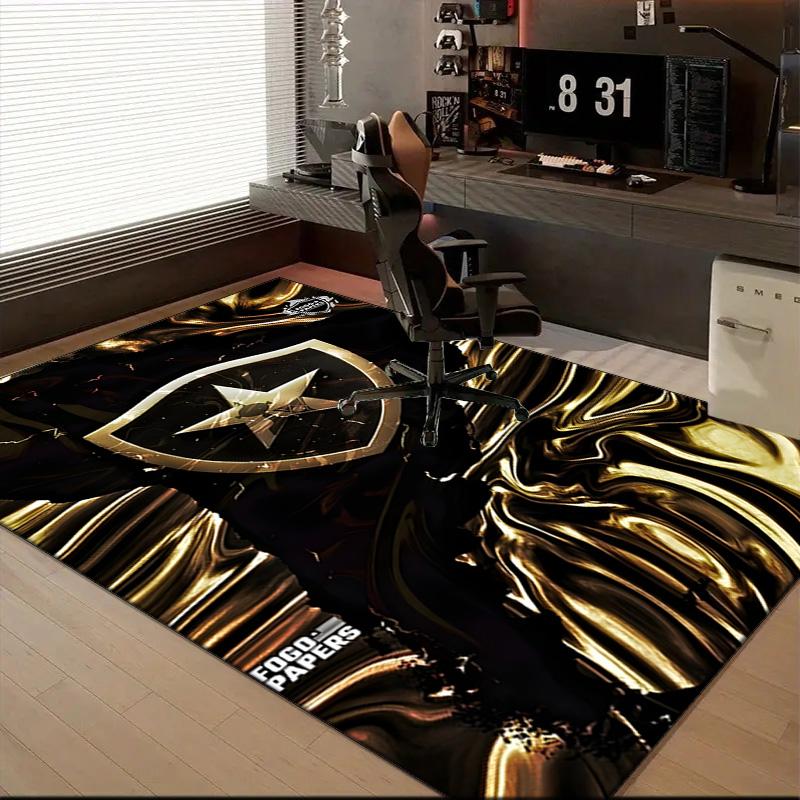 Botafogo Football Club Printed Office Carpet Chair Cushion Entryway Rug, Rugs for Living Room, Bedroom Christmas gifts