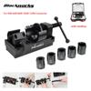 Fuel Line Fittings Installation Tool Fuel Hose Connector Tool Kit with 5 Fittings Brackets For 12AN 10AN 8AN 6AN 4AN Connectors