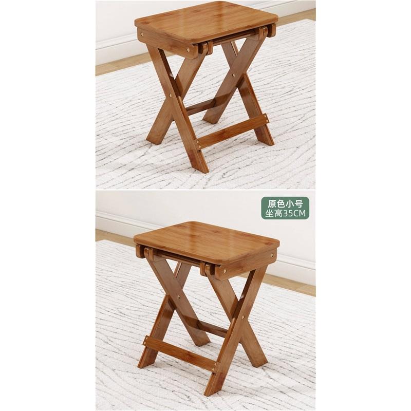 Klapphocker tragbarer Haushaltsstuhl Outdoor Angeln Mazar kleine Bank Wohnzimmer Bambus niedriger Hocker Schuhwechselhocker für Kinder
