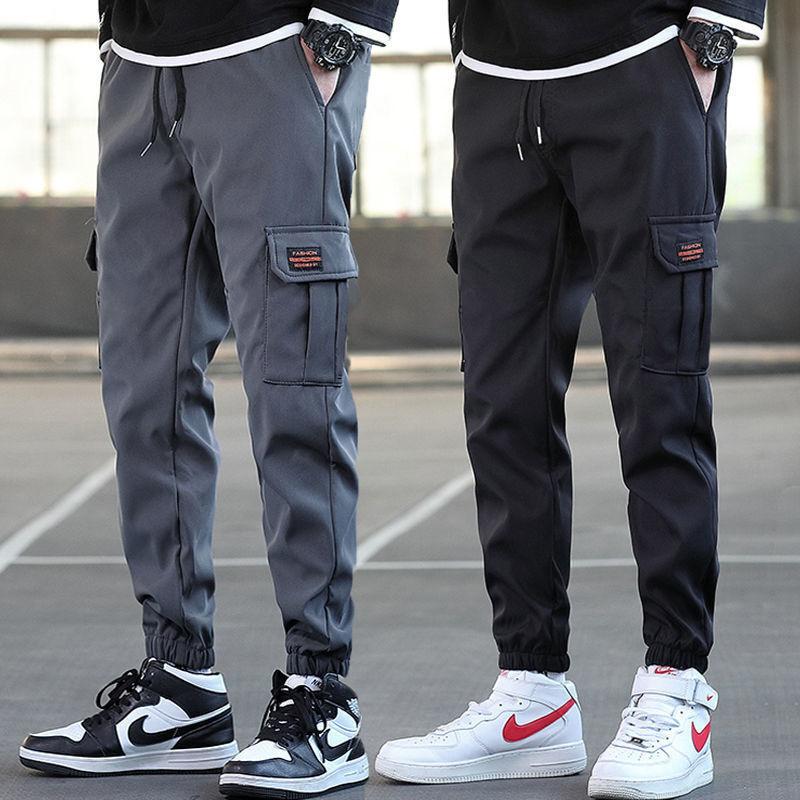 2026 New Spring and Autumn Men's Work Pants, Casual Slim Fit Sports Pants, Harem Jogger Pants