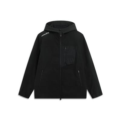 Li Ning Outdoor CF Reflective Water-Resistant Warm Fleece Loose Jacket Softshell Men Jackets AFDVB37-5