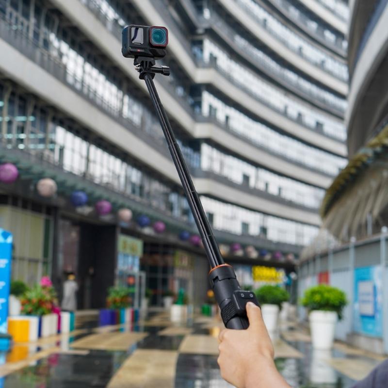 Portable Bluetooth-compatible Remote Controls for Action Cameras Comfortable Grip Easy Operation During Sports and Travel
