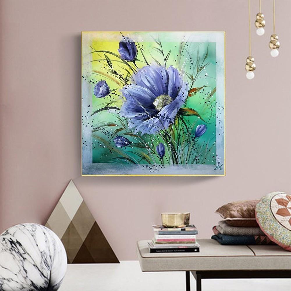 huacan Diamentowe malowanie kwiatów 5D DIY diamentowe hafty mozaika haft krzyżykowy rzemiosło artystyczne szycie