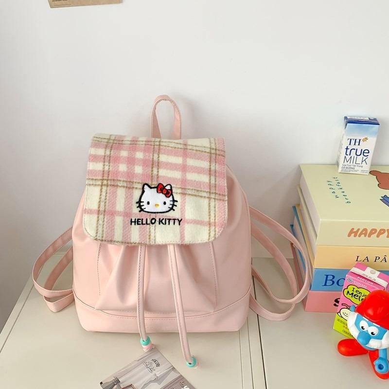 High value blue little monster academy style backpack girls storage casual cute backpack cartoon schoolbag