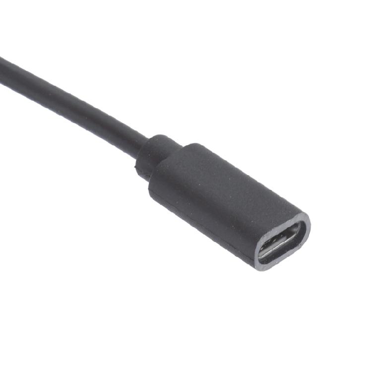 Type C Female to 5.5x2.1mm Male Power Cable Adapter Extension Charging Cable with Switching For Camera LED Light