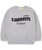 UNION GARMENTS [Fleece-Lined] I Can Logo Oversized Sweatshirt Gray