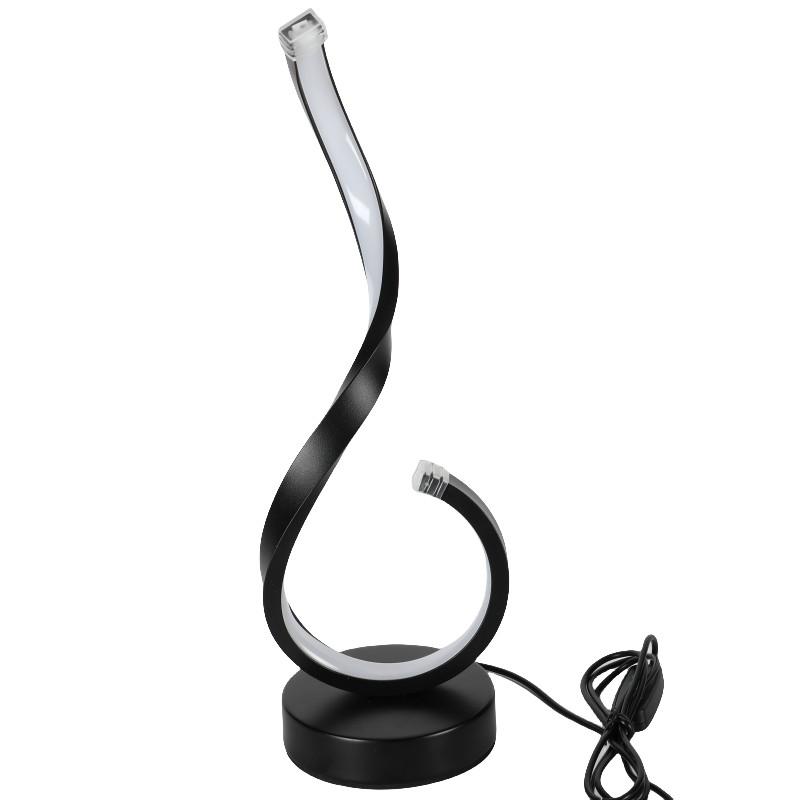 1PC Kompaktní moderní kování USB Tříbarevná stmívací stolní dekorativní lampa