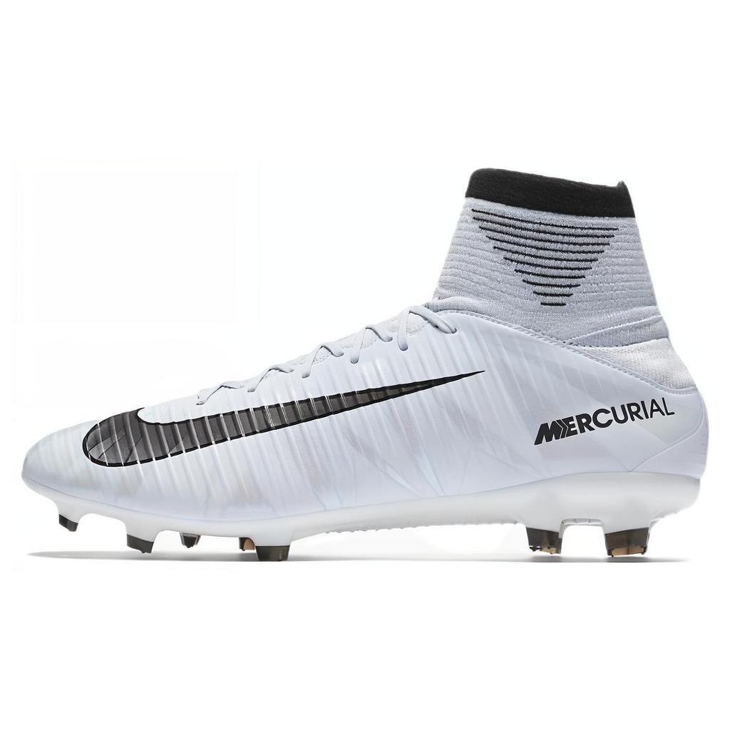 Nike CR7 Mercurial Veloce 3 Dynamic Fit FG Men Soccer Shoes White Black 852518-401