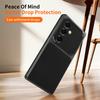 Faux Leather Phone Case for Samsung Galaxy S25 S24 Plus S23 FE S25+ S24+ 5G Fashion Plating Lychee Grain High Quality Back Cover